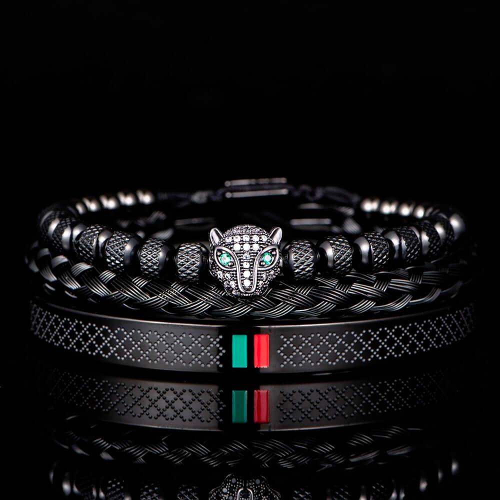 Men's Luxury Bracelets -, Bracelets , Drestiny , Australia, Black, Bracelets, Canada, FR, Gender_Men, Gold, Green, New Zealand, Red, Silver, United Kingdom, United States , Drestiny , www.shopdrestiny.com