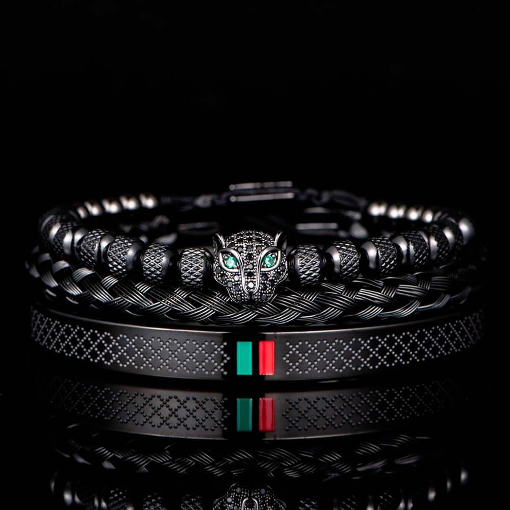 Men's Luxury Bracelets -, Bracelets , Drestiny , Australia, Black, Bracelets, Canada, FR, Gender_Men, Gold, Green, New Zealand, Red, Silver, United Kingdom, United States , Drestiny , www.shopdrestiny.com