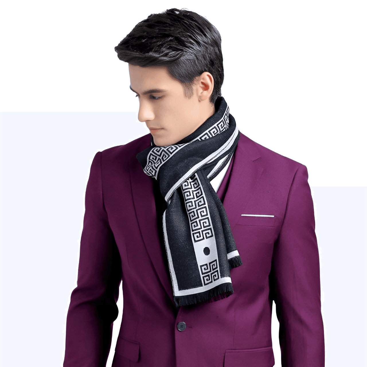 Men's Luxury Cashmere Blend Scarf -, Scarf , Drestiny , Australia, Beige, Black, Canada, Dark Blue, Gender_Men, Grey, Navy, New Zealand, Orange, Red, Scarves, United Kingdom, United States, White , Drestiny , www.shopdrestiny.com