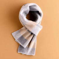 Thumbnail for Men's Plaid Scarf 100% Goat Cashmere -, Scarf , Drestiny , Australia, Beige, Canada, Grey, New Zealand, Scarves, United Kingdom, United States , Drestiny , www.shopdrestiny.com