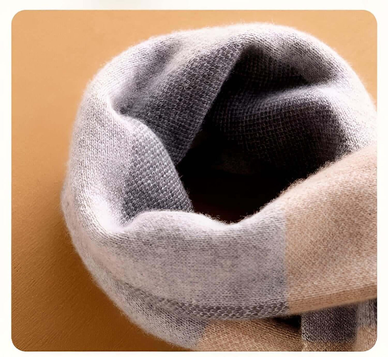 Men's Plaid Scarf 100% Goat Cashmere -, Scarf , Drestiny , Australia, Beige, Canada, Grey, New Zealand, Scarves, United Kingdom, United States , Drestiny , www.shopdrestiny.com