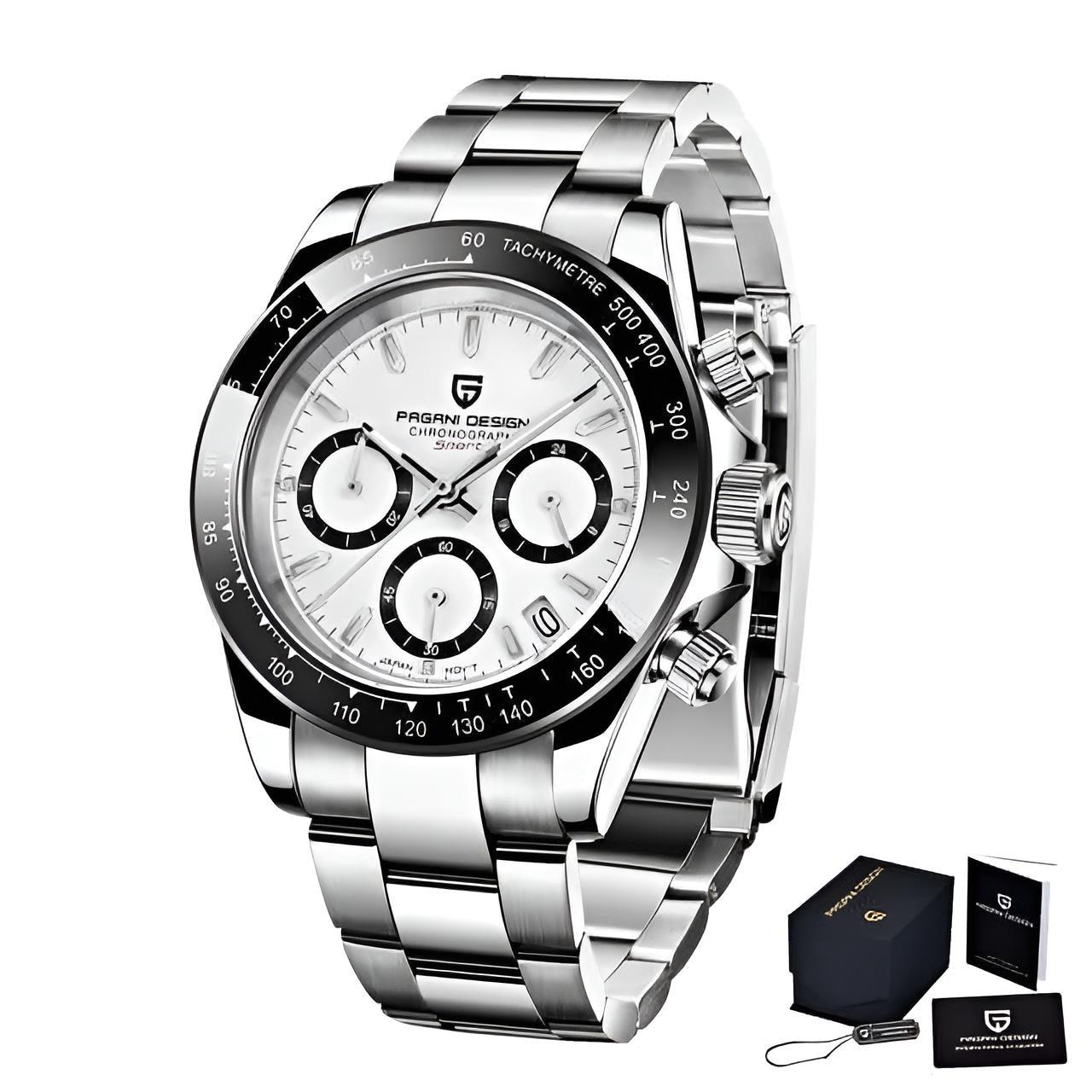 Men's Sapphire Stainless Steel Luxury PAGANI Watch (Identical To The Rolex Daytona!) -, Watches , Drestiny , Australia, Black, Blue, Canada, Green, New Zealand, Silver, United Kingdom, United States, Watches, White , Drestiny , www.shopdrestiny.com