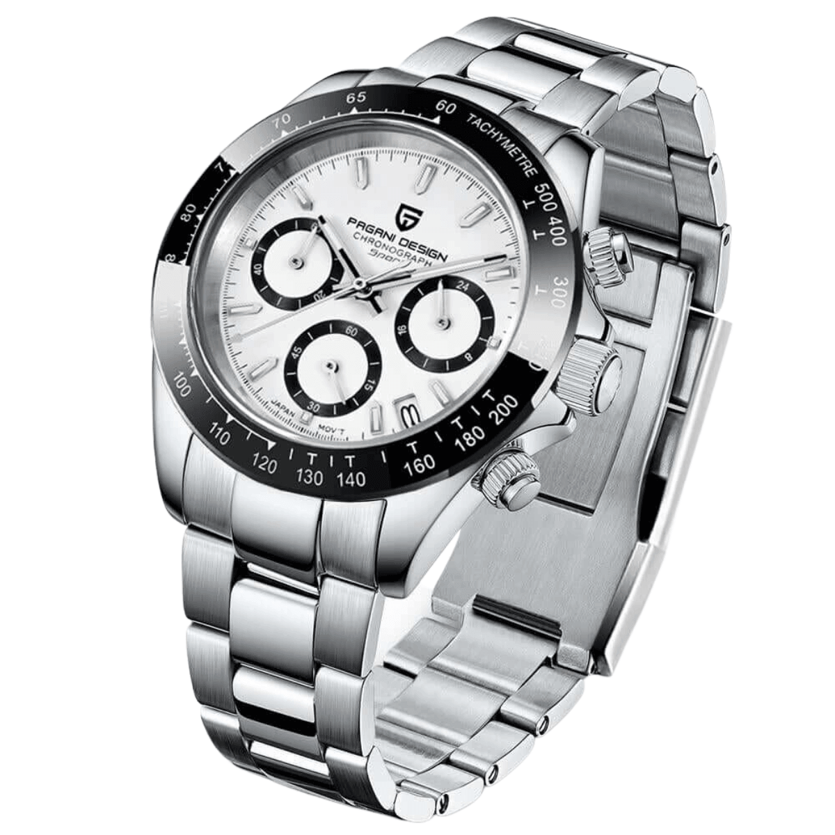 Men's Sapphire Stainless Steel Luxury PAGANI Watch (Identical To The Rolex Daytona!) -, Watches , Drestiny , Australia, Black, Blue, Canada, Green, New Zealand, Silver, United Kingdom, United States, Watches, White , Drestiny , www.shopdrestiny.com