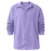 Thumbnail for Men's Linen Style Shirts Casual Long Sleeve Shirts -, Shirts , Drestiny , 4XL, 5XL, Australia, Black, Blue, Brown, Canada, Casual Shirts, Dark Blue, Dark Grey, Dress Shirts, Gender_Men, Green, Grey, Khaki, L, Long Sleeves, M, New Zealand, Purple, S, United Kingdom, United States, White, XL, XXL, XXXL , Drestiny , www.shopdrestiny.com