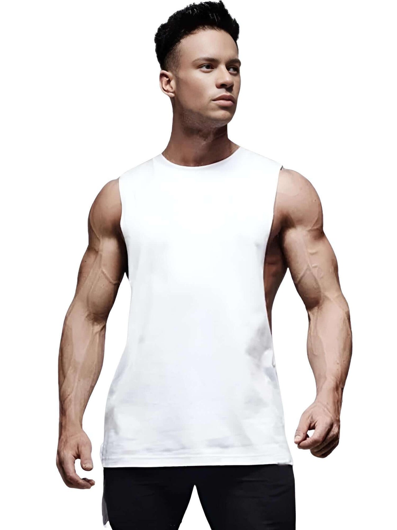 Men's Sleeveless Fitness Tank Top -, Tank Top , Drestiny , Australia, Black, Canada, Gender_Men, L, M, New Zealand, Sleeveless, Tank Tops, United Kingdom, United States, White, XL, XXL , Drestiny , www.shopdrestiny.com