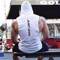 Thumbnail for Men's Sleeveless Hooded Workout Vest -, Shirt , Drestiny , Australia, Black, Blue, Canada, Gender_Men, Grey, Hoodies, L, M, New Zealand, Red, Sleeveless, United Kingdom, United States, White, XL, XXL , Drestiny , www.shopdrestiny.com