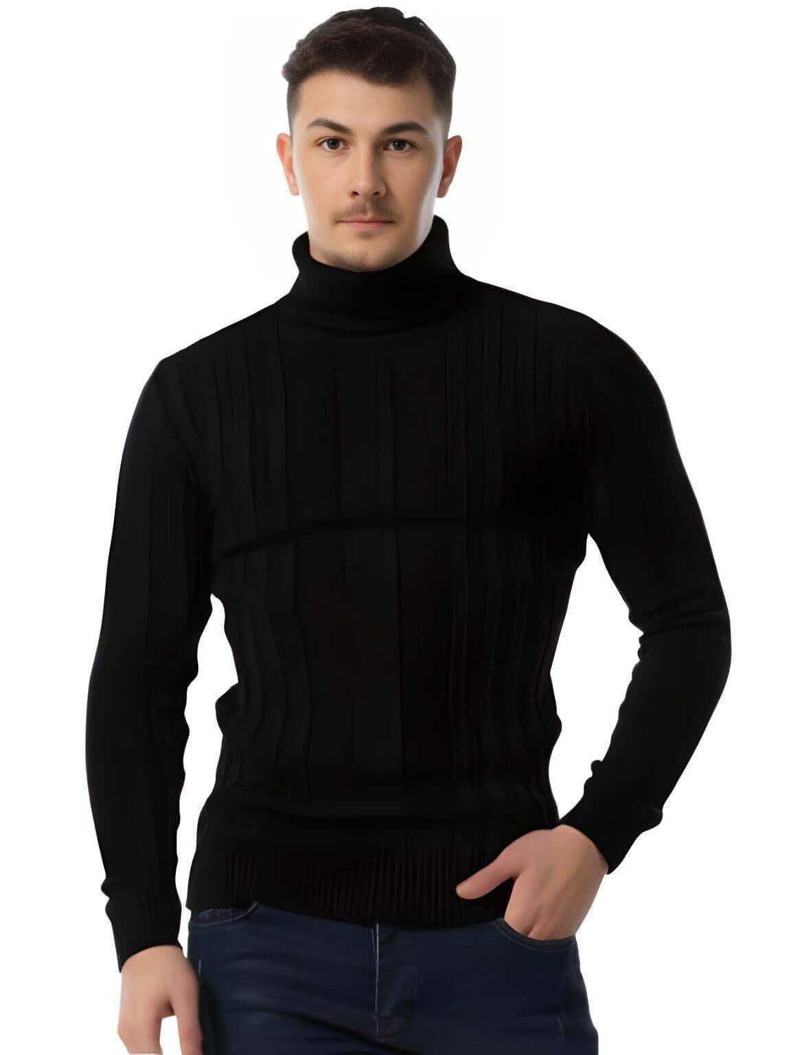 Men's Slim Fit Pullover Turtleneck -, Turtlenecks , Drestiny , Australia, Black, Brown, Casual Shirts, Dark Grey, Dark Red, Dress Shirts, Gold, Grey, L, Long Sleeves, M, New Zealand, Orange, Pullovers, S, Turtlenecks, United Kingdom, United States, XL, XXL , Drestiny , www.shopdrestiny.com