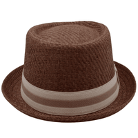 Thumbnail for Men's Straw Pork Pie Hat -, Hats , Drestiny , Australia, Beige, Black, Brown, Gender_Men, Hats, Khaki, New Zealand, Off White, United Kingdom, United States, White , Drestiny , www.shopdrestiny.com