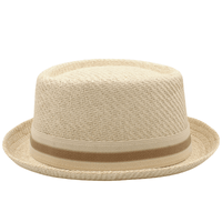 Thumbnail for Men's Straw Pork Pie Hat -, Hats , Drestiny , Australia, Beige, Black, Brown, Gender_Men, Hats, Khaki, New Zealand, Off White, United Kingdom, United States, White , Drestiny , www.shopdrestiny.com