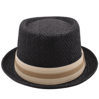 Thumbnail for Men's Straw Pork Pie Hat -, Hats , Drestiny , Australia, Beige, Black, Brown, Gender_Men, Hats, Khaki, New Zealand, Off White, United Kingdom, United States, White , Drestiny , www.shopdrestiny.com