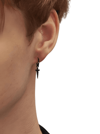 Thumbnail for Men's Sword Cross Dangle Earrings - Stainless Steel! -, Earrings , Drestiny , Australia, Black, Canada, Earrings, FR, Gender_Men, Gold, New Zealand, Silver, United Kingdom, United States , Drestiny , www.shopdrestiny.com