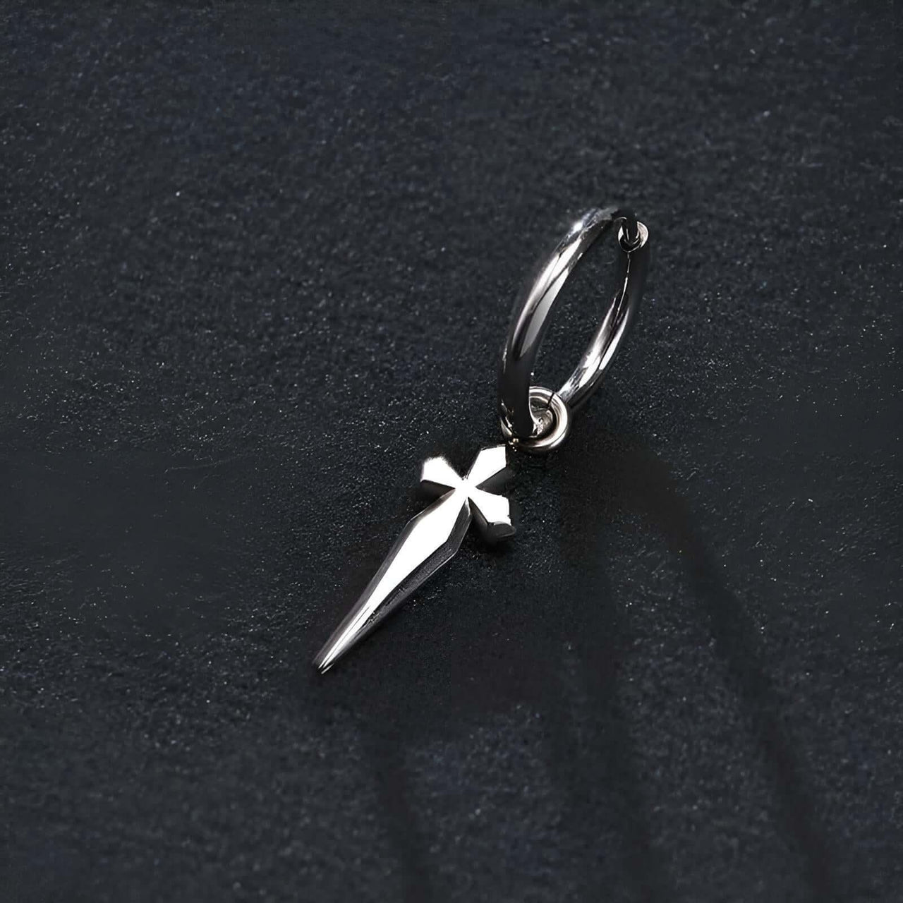 Men's Sword Cross Dangle Earrings - Stainless Steel! -, Earrings , Drestiny , Australia, Black, Canada, Earrings, FR, Gender_Men, Gold, New Zealand, Silver, United Kingdom, United States , Drestiny , www.shopdrestiny.com