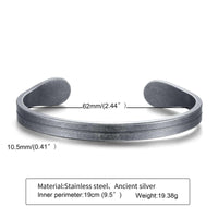 Thumbnail for Men's Thin Cuff Bracelet -, Bracelet , Drestiny , Australia, Black, Bracelets, Canada, Gender_Men, Gold, New Zealand, Silver, United Kingdom, United States , Drestiny , www.shopdrestiny.com