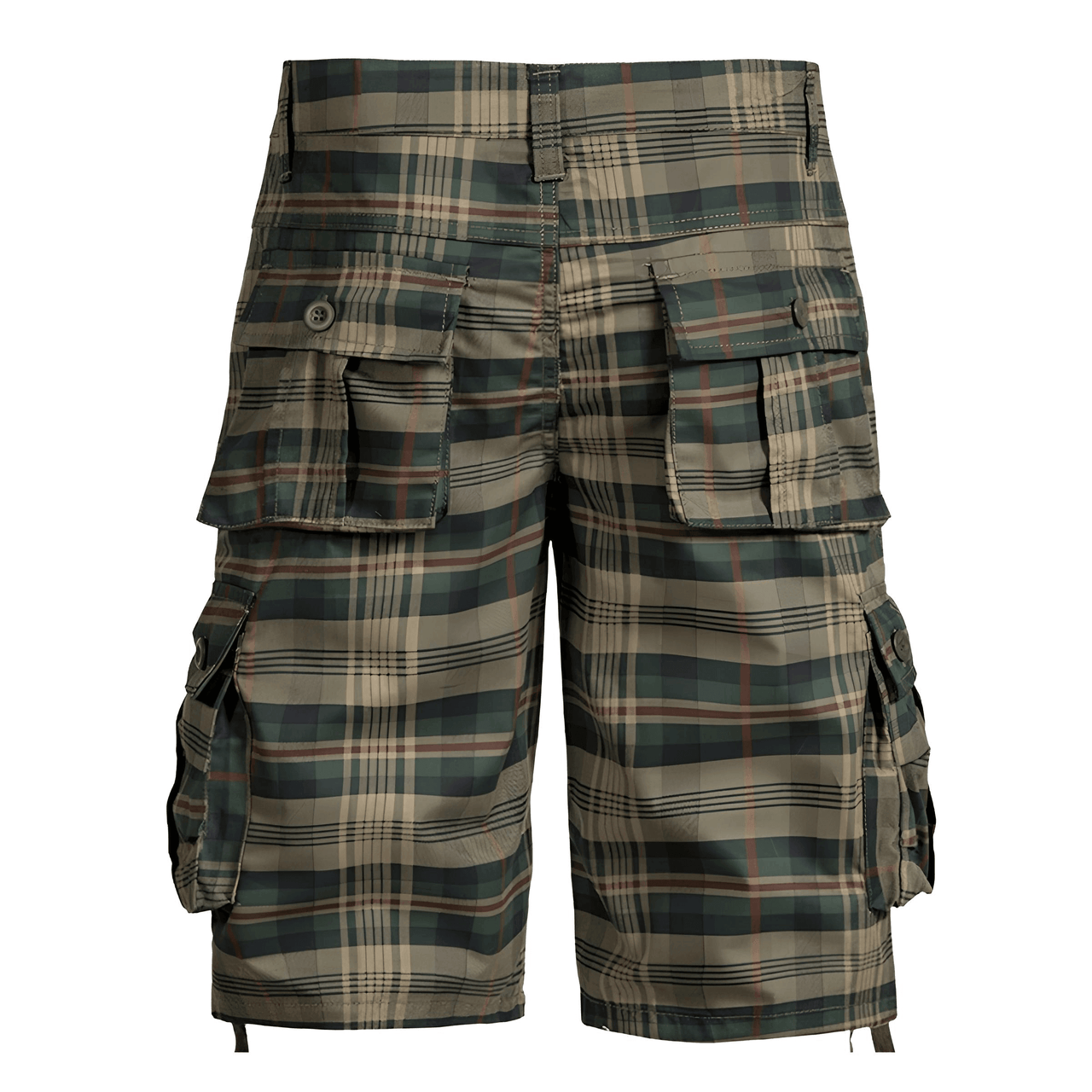 Men's Trendy Plaid Cargo Shorts -, Shorts , Drestiny , 29, 30, 31, 32, 33, 34, 36, 38, 40, 42, 44, Army Green, Australia, Khaki, New Zealand, Shorts, United Kingdom, United States , Drestiny , www.shopdrestiny.com