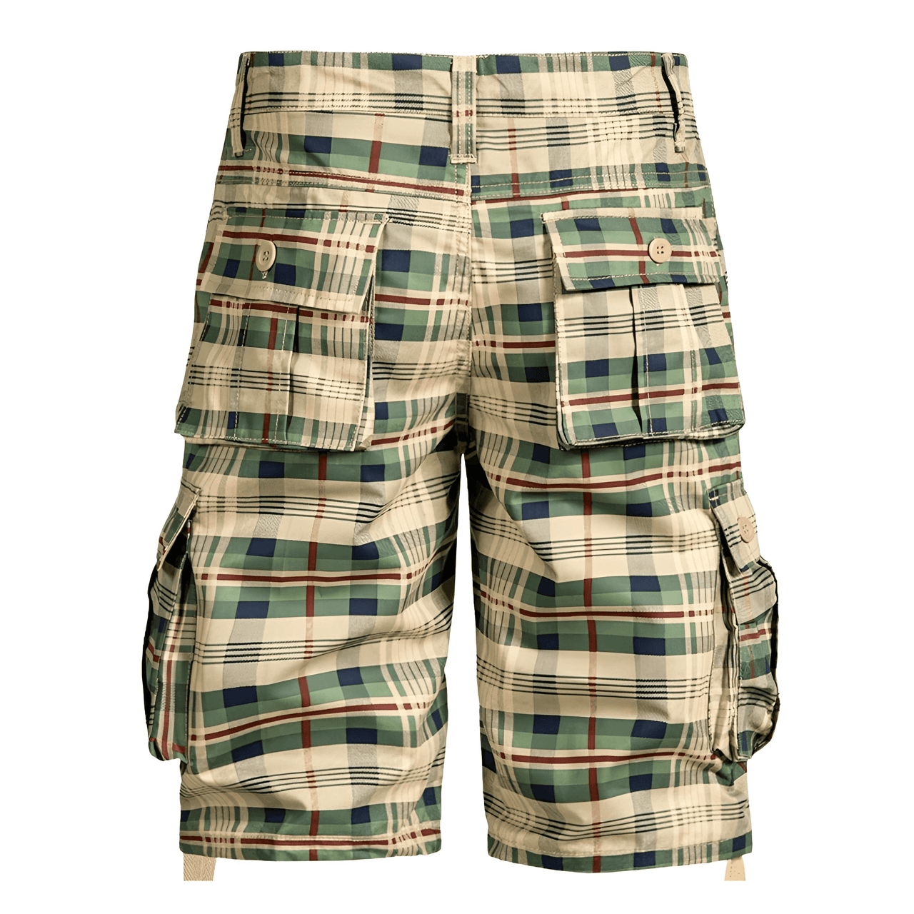 Men's Trendy Plaid Cargo Shorts -, Shorts , Drestiny , 29, 30, 31, 32, 33, 34, 36, 38, 40, 42, 44, Army Green, Australia, Khaki, New Zealand, Shorts, United Kingdom, United States , Drestiny , www.shopdrestiny.com