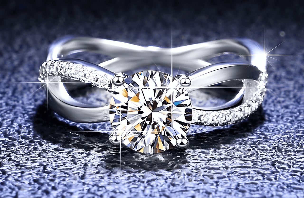 Never Fade D Color Luxury Real Platinum 1-Carat Moissanite Ring -, Rings , Drestiny , 4, 4.5, 5, 5.5, 6, 6.5, 7, 7.5, 8, 8.5, 9, 9.5, Australia, Canada, New Zealand, Rings, Silver, United Kingdom, United States , Drestiny , www.shopdrestiny.com