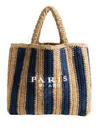 Thumbnail for Paris Plaited Raffia Straw Bag -, Handbags , Drestiny , Australia, Bags, Black, Blue, Dark Blue, Dark Khaki, Khaki, Light Blue, New Zealand, Orange, Pink, Totes, United Kingdom, United States, White, Yellow , Drestiny , www.shopdrestiny.com