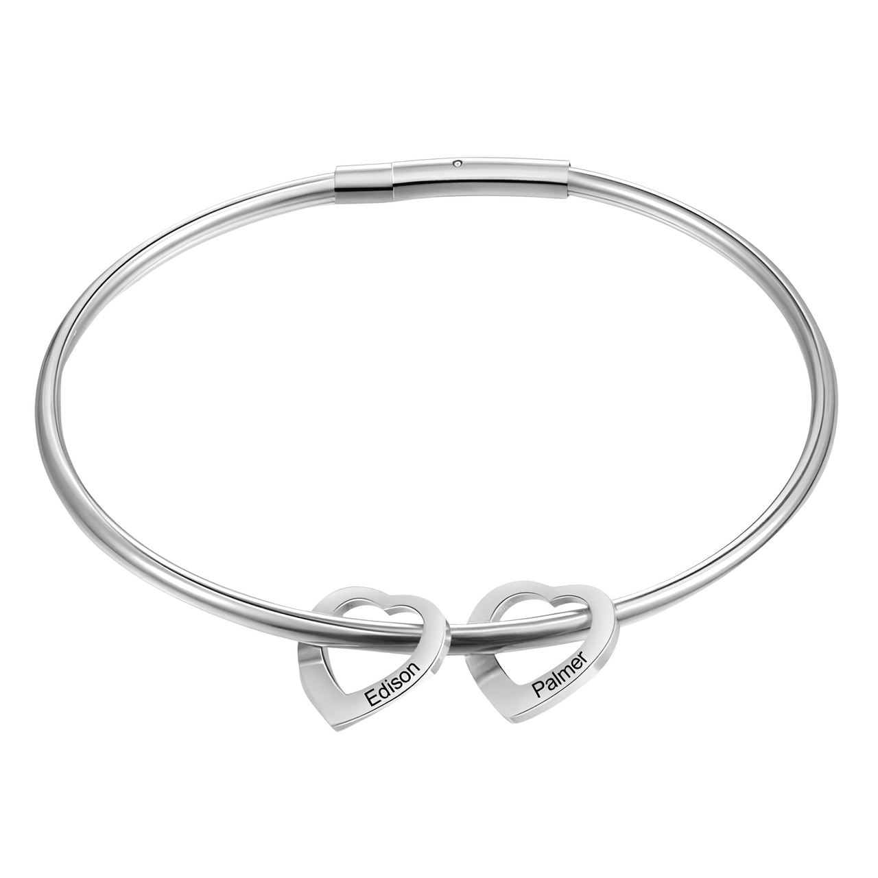 Personalized Engraved Name Heart Charm Bracelet for Women -, Bracelets , Drestiny , Australia, Bracelets, Canada, Gold, New Zealand, Silver, United Kingdom, United States , Drestiny , www.shopdrestiny.com