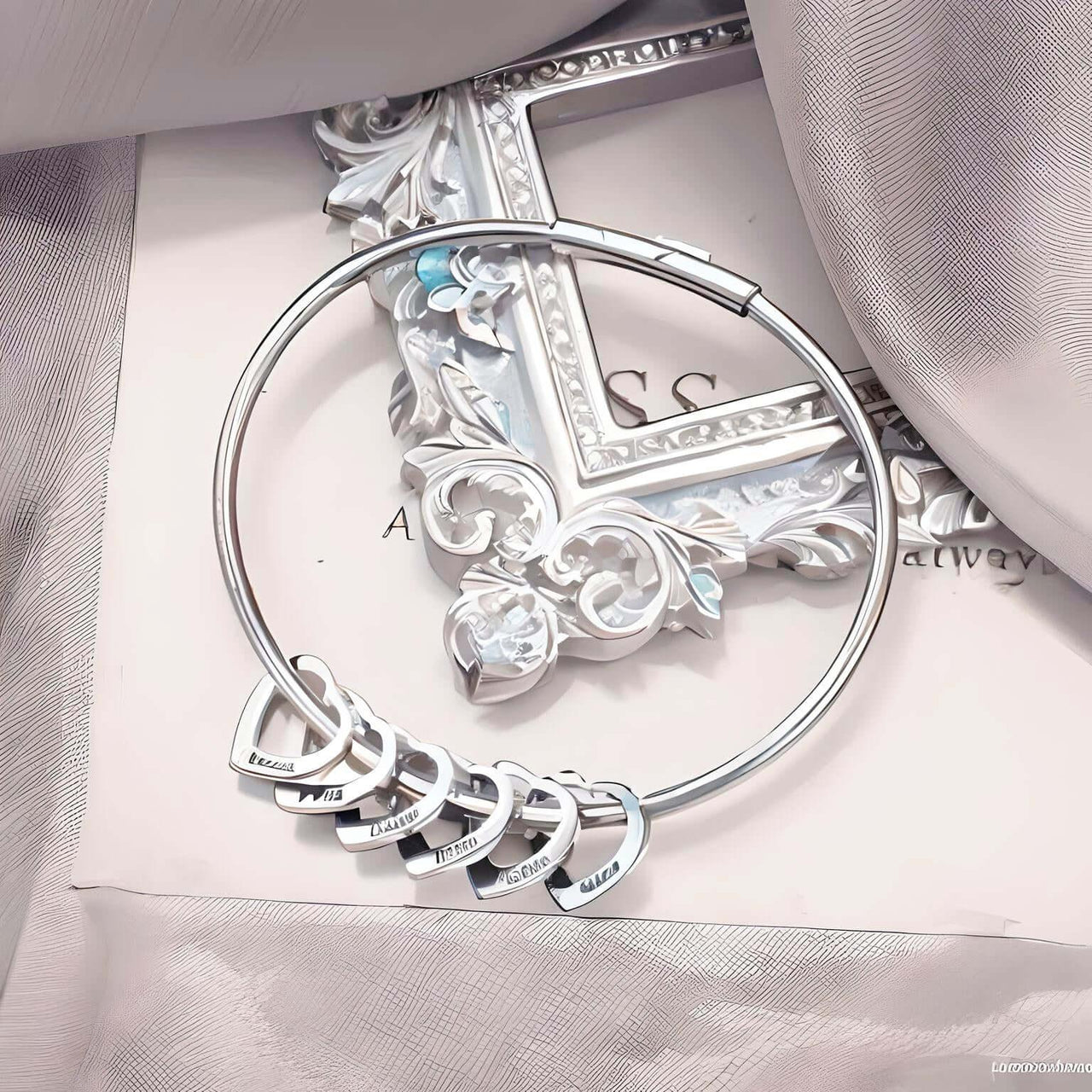 Personalized Engraved Name Heart Charm Bracelet for Women -, Bracelets , Drestiny , Australia, Bracelets, Canada, Gold, New Zealand, Silver, United Kingdom, United States , Drestiny , www.shopdrestiny.com