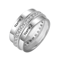 Thumbnail for Personalized Engraved Name Rings -, Rings , Drestiny , 10, 11, 12, 6, 7, 8, 9, Australia, Canada, New Zealand, Rings, Silver, United Kingdom, United States , Drestiny , www.shopdrestiny.com