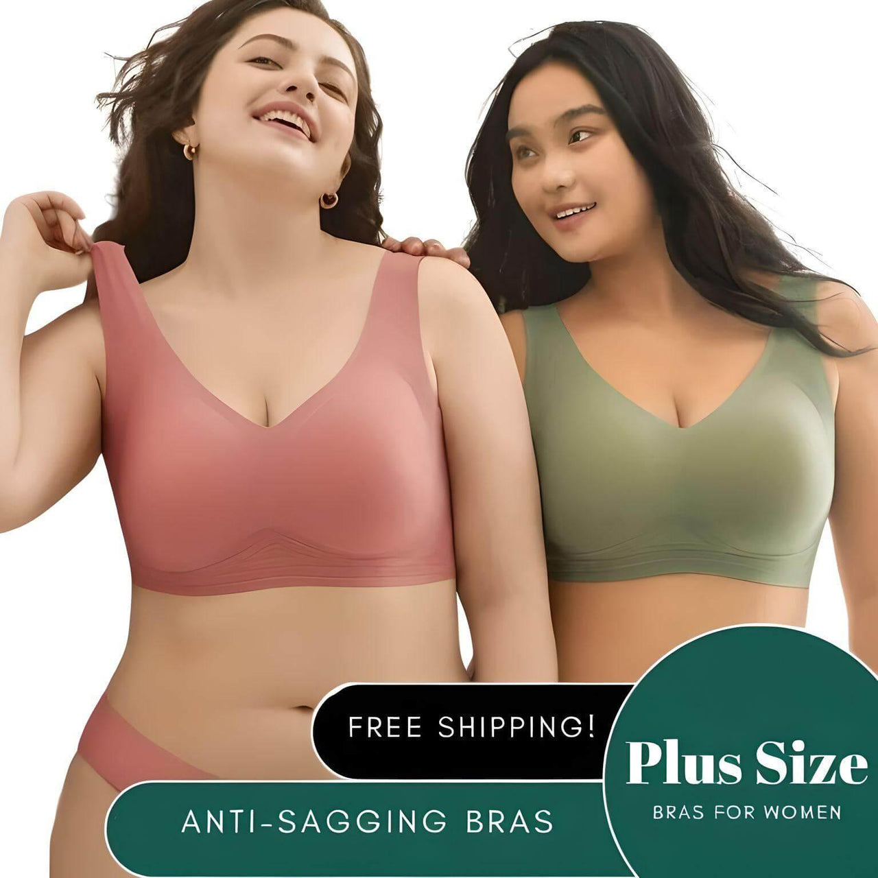 Plus Size Anti-Sagging Bras For Women - With Removeable Cups -, Bras , Drestiny , 4XL, 5XL, Australia, Black, Bras, Dark Grey, Gender_Women, Khaki, L, M, Nude, Orange, Pale Green, Pink, Red, United Kingdom, United States, XL, XXL, XXXL , Drestiny , www.shopdrestiny.com