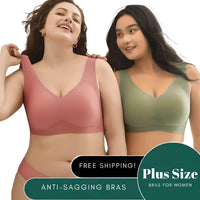 Thumbnail for Plus Size Anti-Sagging Bras For Women - With Removeable Cups -, Bras , Drestiny , 4XL, 5XL, Australia, Black, Bras, Dark Grey, Gender_Women, Khaki, L, M, Nude, Orange, Pale Green, Pink, Red, United Kingdom, United States, XL, XXL, XXXL , Drestiny , www.shopdrestiny.com