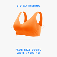 Thumbnail for Plus Size Anti-Sagging Bras For Women - With Removeable Cups -, Bras , Drestiny , 4XL, 5XL, Australia, Black, Bras, Dark Grey, Gender_Women, Khaki, L, M, Nude, Orange, Pale Green, Pink, Red, United Kingdom, United States, XL, XXL, XXXL , Drestiny , www.shopdrestiny.com