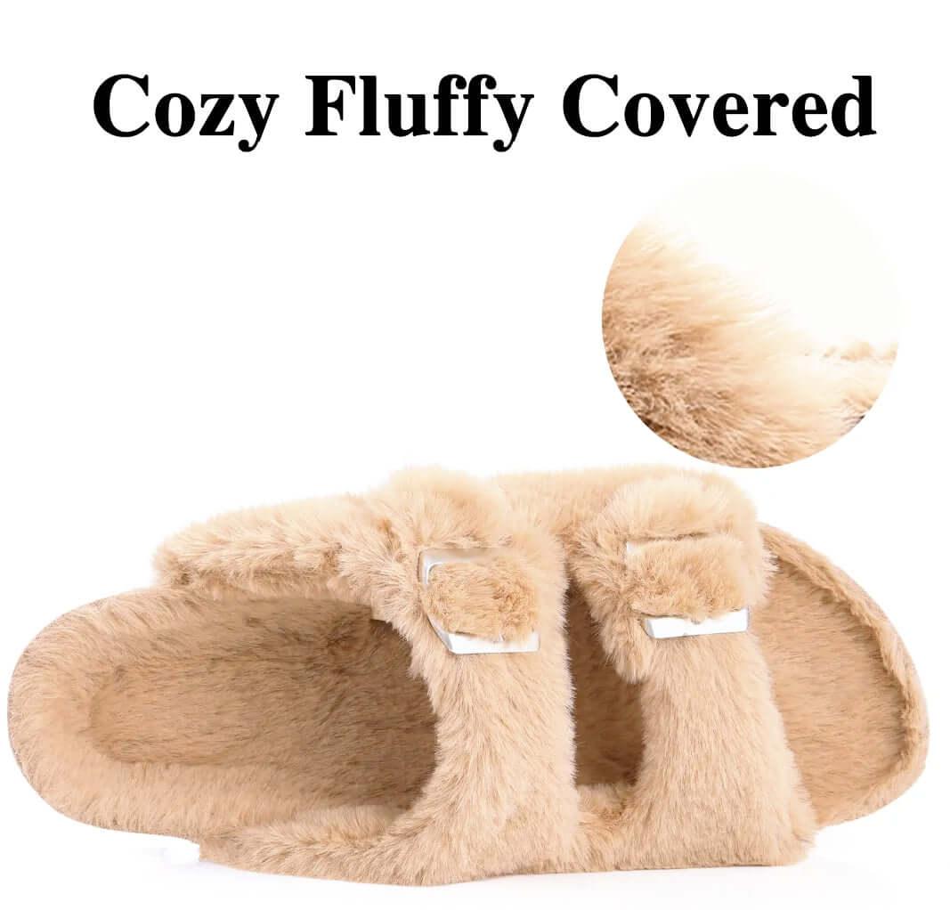 Plush Slippers For Women -, Slippers , Drestiny , Australia, Black, Brown, Canada, Khaki, New Zealand, Pink, Sandals, Slides, Slippers, United Kingdom, United States, White , Drestiny , www.shopdrestiny.com