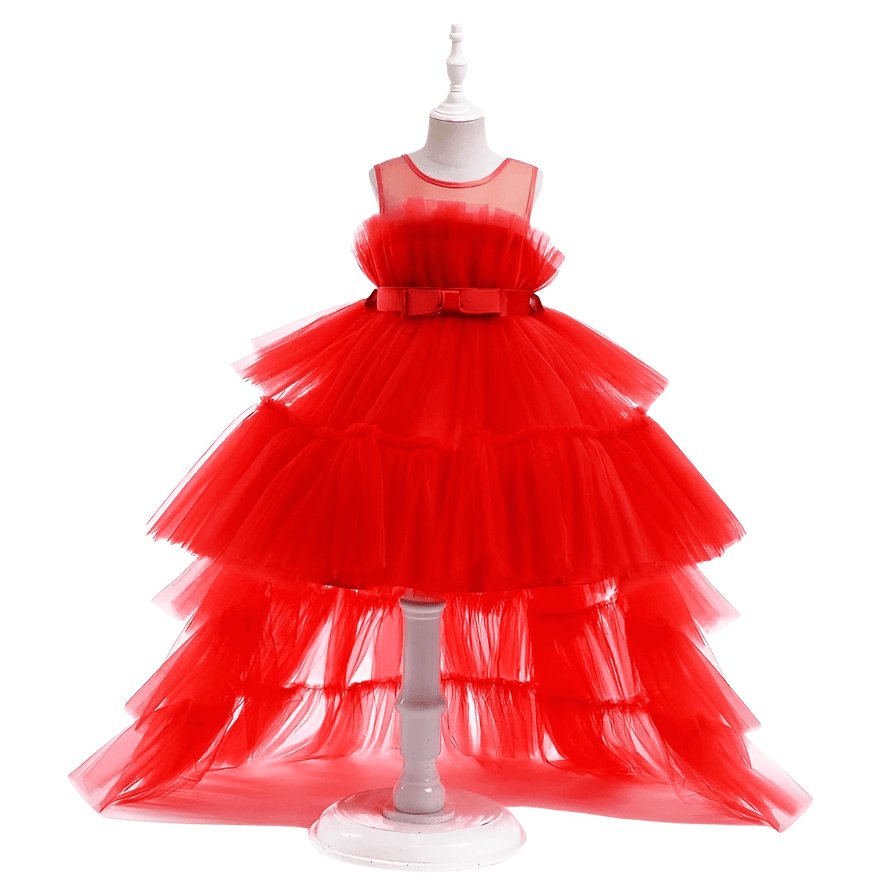 Puffy Tulle Girls Dress Trailing First Communion Party Dresses For Girl -, , Drestiny , 18M, 24M, 3T, 4T, 5T, 6T, 7T, 8T, Australia, Black, Canada, Dark Green, Dresses, Girls, Hot Pink, Light Blue, New Zealand, Peach, Pink, Purple, Red, Sleeveless, TD, United Kingdom, United States, White , Drestiny , www.shopdrestiny.com