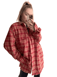 Thumbnail for Red Plaid Shirt Women's -, Casual Shirts , Drestiny , Australia, Canada, Casual Shirts, L, Long Sleeves, M, New Zealand, Red, S, United Kingdom, United States , Drestiny , www.shopdrestiny.com