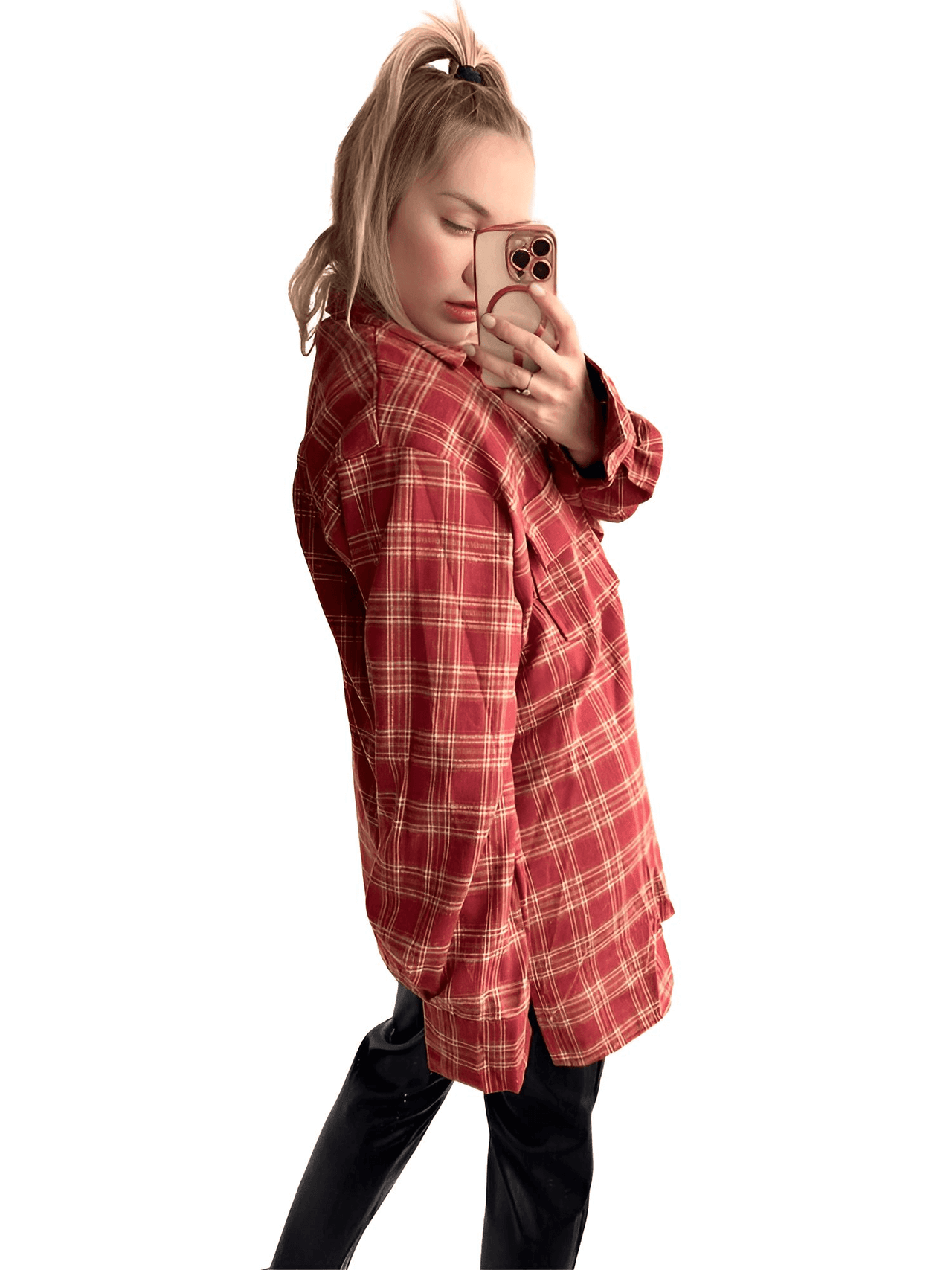 Red Plaid Shirt Women's -, Casual Shirts , Drestiny , Australia, Canada, Casual Shirts, L, Long Sleeves, M, New Zealand, Red, S, United Kingdom, United States , Drestiny , www.shopdrestiny.com