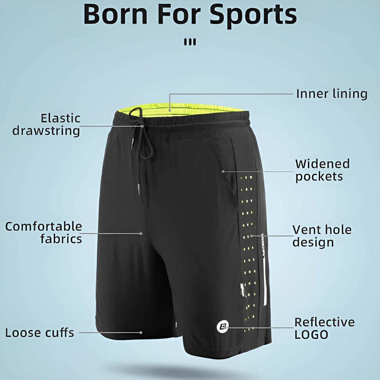 ROCKBROS Sport Shorts -, Shorts , Drestiny , Australia, Black, L, M, New Zealand, Shorts, United Kingdom, United States, XL, XXL, XXXL , Drestiny , www.shopdrestiny.com