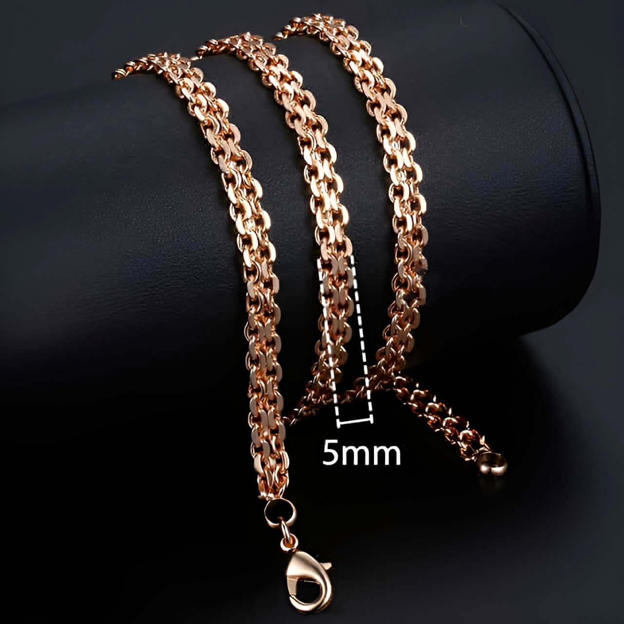 Rose Gold Rope Chains -, Necklaces , Drestiny , Australia, Canada, Gender_Men, Gender_Women, Gold, Necklaces, New Zealand, United Kingdom, United States , Drestiny , www.shopdrestiny.com