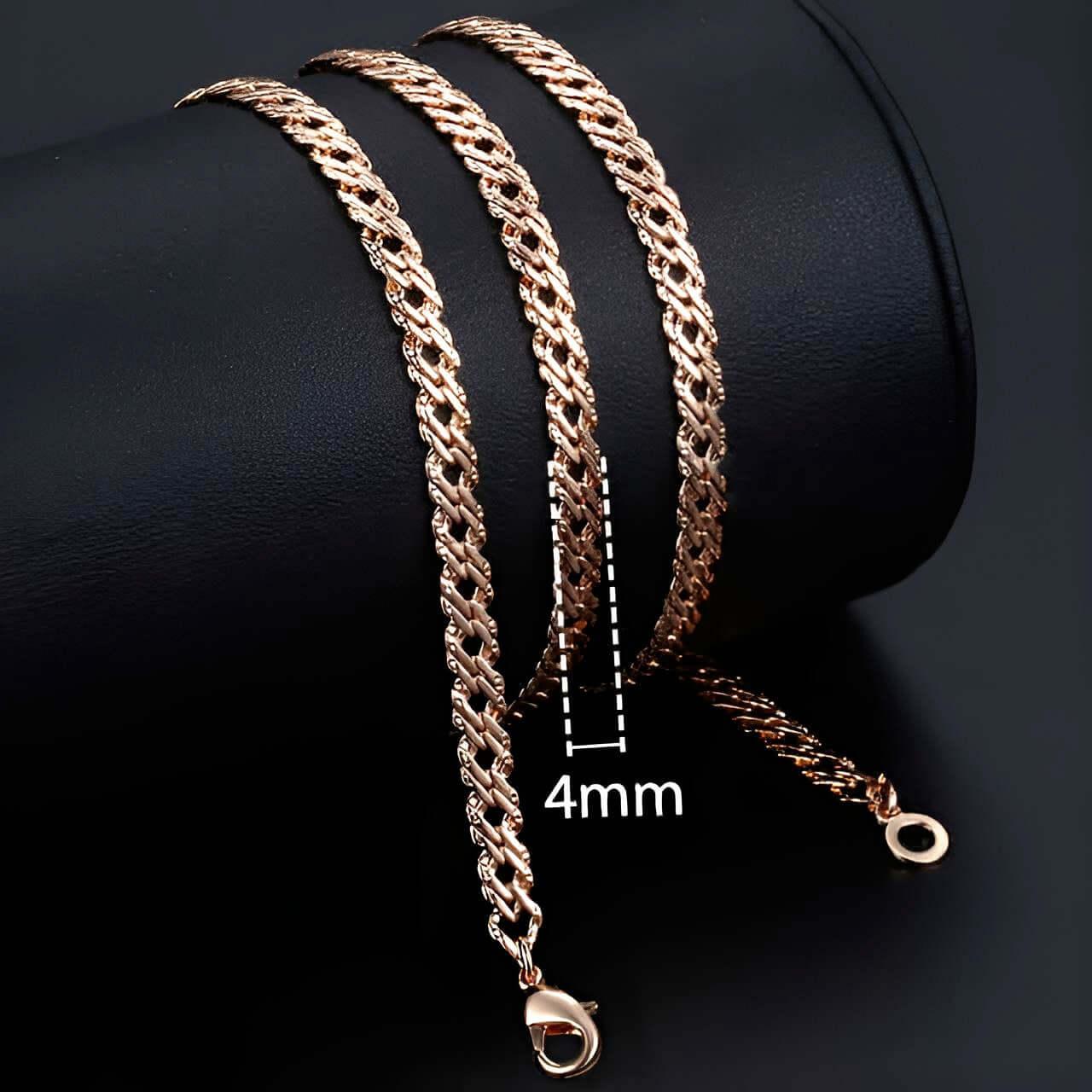 Rose Gold Rope Chains -, Necklaces , Drestiny , Australia, Canada, Gender_Men, Gender_Women, Gold, Necklaces, New Zealand, United Kingdom, United States , Drestiny , www.shopdrestiny.com