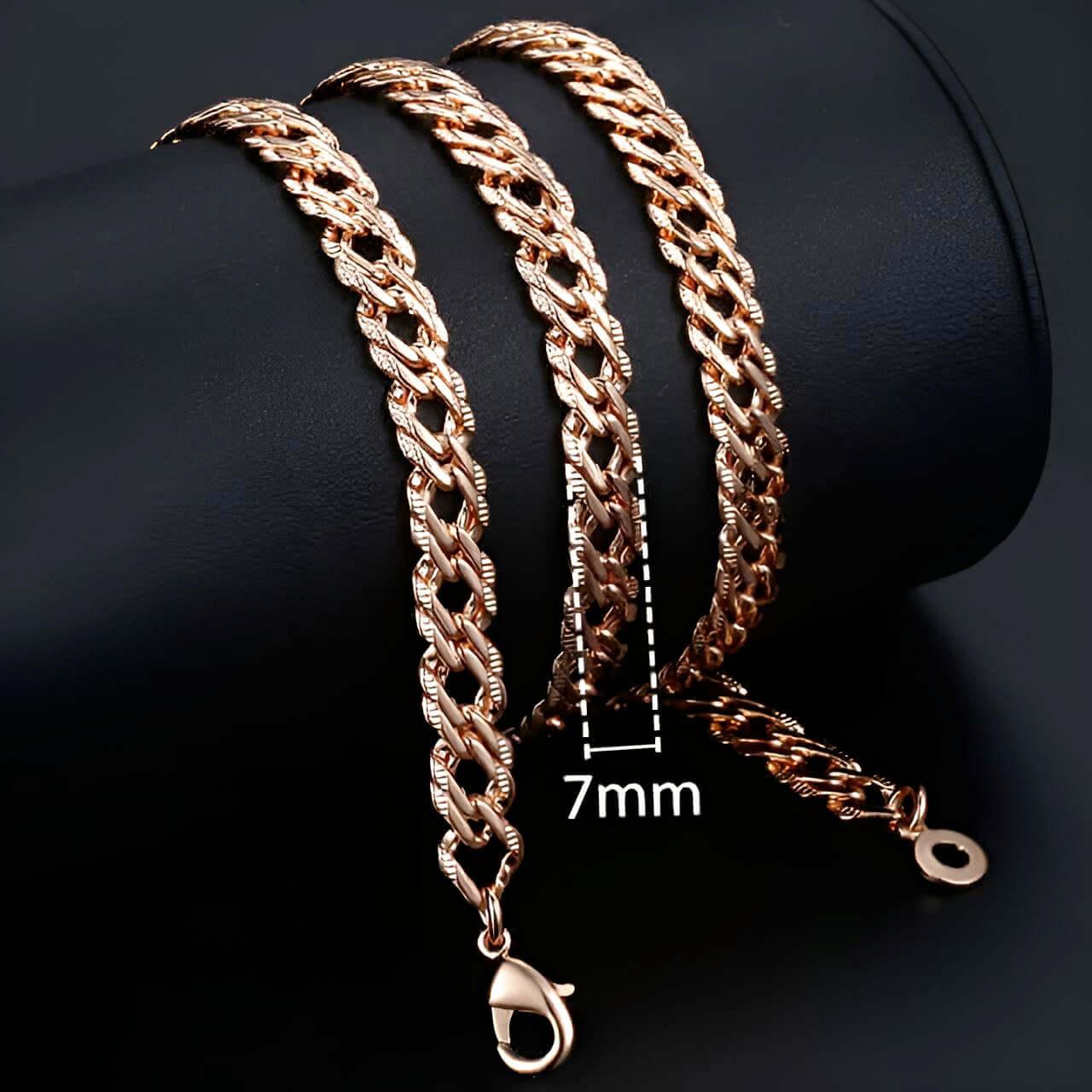 Rose Gold Rope Chains -, Necklaces , Drestiny , Australia, Canada, Gender_Men, Gender_Women, Gold, Necklaces, New Zealand, United Kingdom, United States , Drestiny , www.shopdrestiny.com