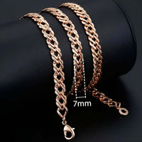 Thumbnail for Rose Gold Rope Chains -, Necklaces , Drestiny , Australia, Canada, Gender_Men, Gender_Women, Gold, Necklaces, New Zealand, United Kingdom, United States , Drestiny , www.shopdrestiny.com