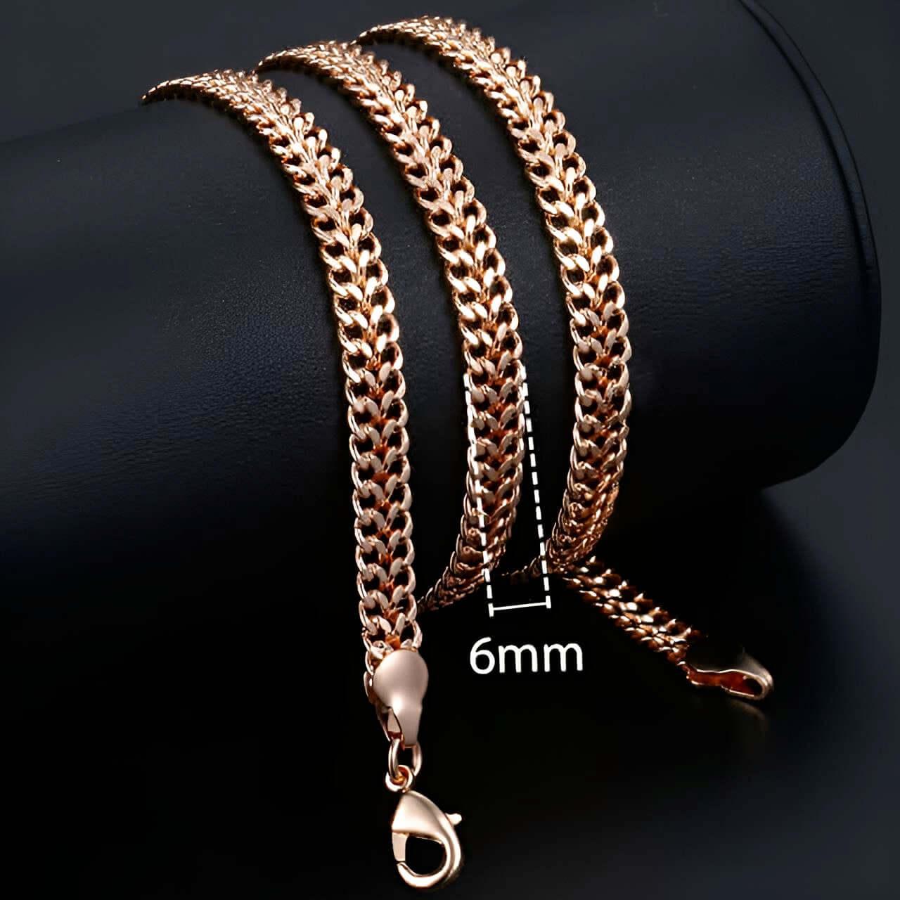 Rose Gold Rope Chains -, Necklaces , Drestiny , Australia, Canada, Gender_Men, Gender_Women, Gold, Necklaces, New Zealand, United Kingdom, United States , Drestiny , www.shopdrestiny.com