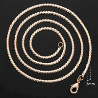 Thumbnail for Rose Gold Rope Chains -, Necklaces , Drestiny , Australia, Canada, Gender_Men, Gender_Women, Gold, Necklaces, New Zealand, United Kingdom, United States , Drestiny , www.shopdrestiny.com