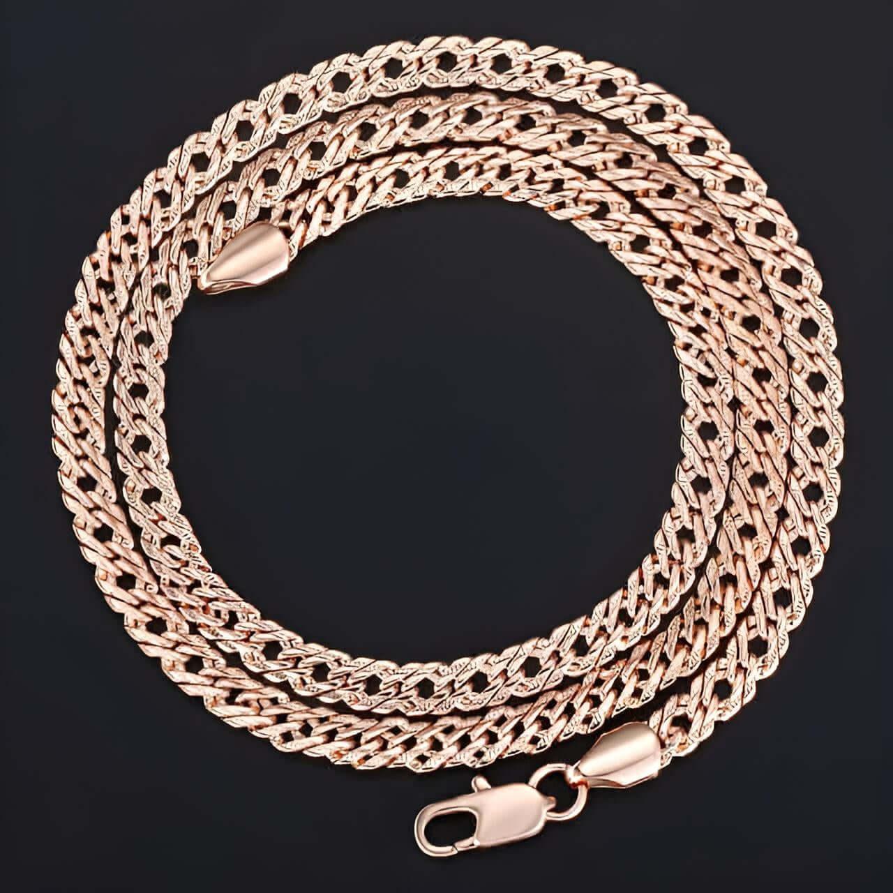 Rose Gold Rope Chains -, Necklaces , Drestiny , Australia, Canada, Gender_Men, Gender_Women, Gold, Necklaces, New Zealand, United Kingdom, United States , Drestiny , www.shopdrestiny.com