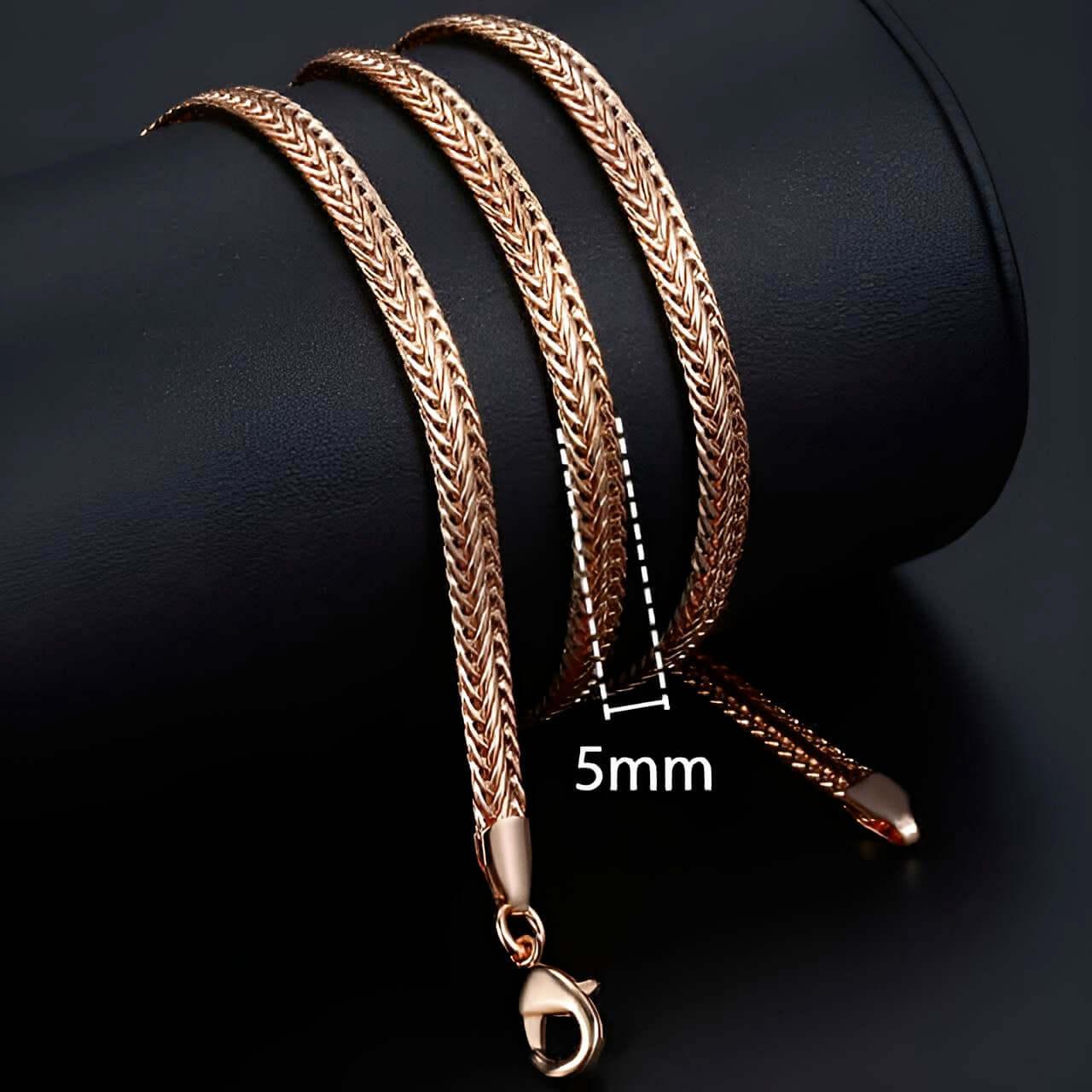 Rose Gold Rope Chains -, Necklaces , Drestiny , Australia, Canada, Gender_Men, Gender_Women, Gold, Necklaces, New Zealand, United Kingdom, United States , Drestiny , www.shopdrestiny.com