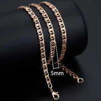 Thumbnail for Rose Gold Rope Chains -, Necklaces , Drestiny , Australia, Canada, Gender_Men, Gender_Women, Gold, Necklaces, New Zealand, United Kingdom, United States , Drestiny , www.shopdrestiny.com