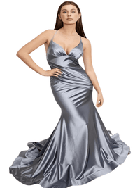 Thumbnail for Satin Backless Maxi Dress -, Dress , Drestiny , 10, 12, 14, 16, 2, 4, 6, 8, Australia, Black, Blue, Canada, Dark Red, Gold, Green, Maxi Dresses, New Zealand, Pink, Purple, Red, Silver, Sleeveless, United Kingdom, United States, Yellow , Drestiny , www.shopdrestiny.com