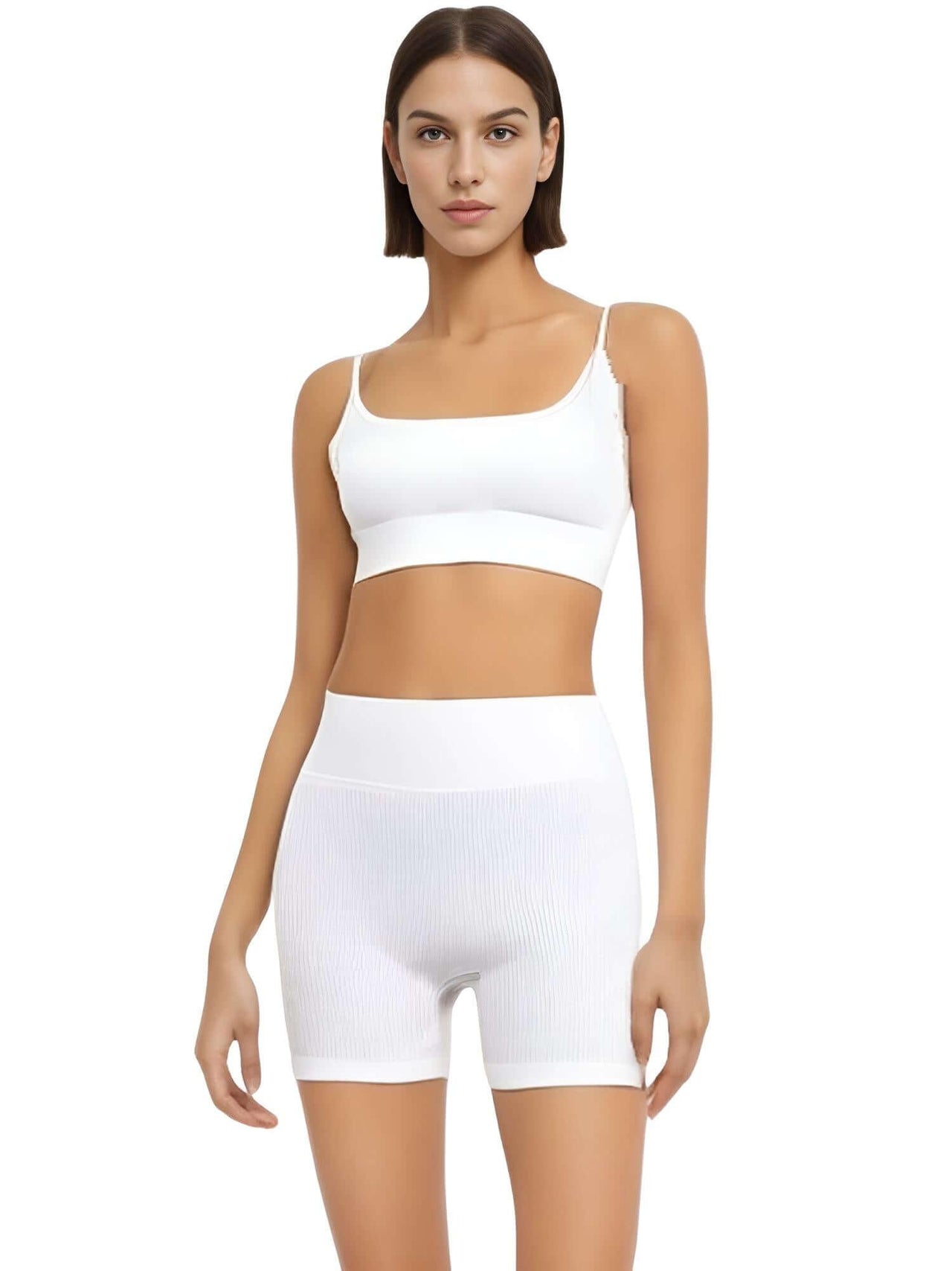 Seamless Yoga Set Female Women's Crop Top Bra & Shorts 2PCS -, Short Sets , Drestiny , Australia, Black, Blue, Canada, Crop Tops, Dark Blue, Gender_Women, Grey, L, M, Navy, New Zealand, S, Sets, Short Sets, Shorts, Sleeveless, United Kingdom, United States, White , Drestiny , www.shopdrestiny.com