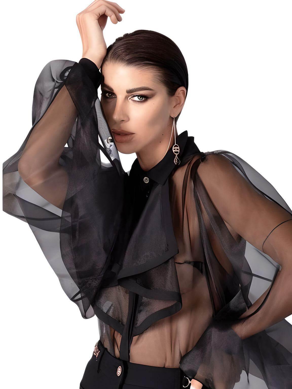 Sheer Bodysuit -, Bodysuit , Drestiny , Australia, Black, Blouses, Bodysuits, Dress Shirts, FR, L, Long Sleeves, M, New Zealand, S, United Kingdom, United States, White, XL, XXL , Drestiny , www.shopdrestiny.com