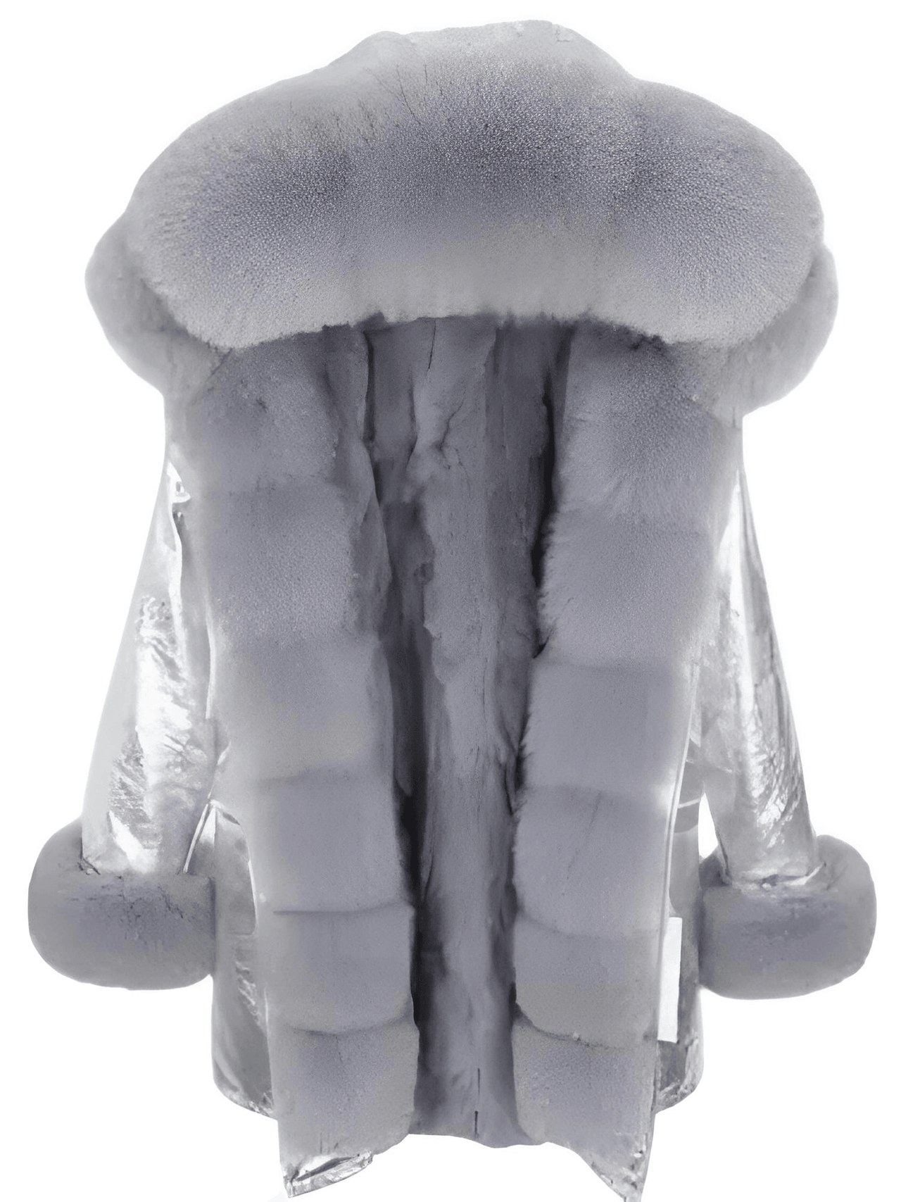 Women's Long Rabbit Fur Parka Real Fur Lining & Real Fox Fur Collar -, Coats , Drestiny , Army Green, Australia, Black, Blue Grey, Brown, Canada, Coats, Deep Pink, Grey, L, M, New Zealand, S, Silver, United Kingdom, United States, White, XL, XXL , Drestiny , www.shopdrestiny.com