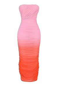 Thumbnail for Strapless Sexy Maxi Dress Women -, Dresses , Drestiny , Ankle Length Dresses, Australia, Canada, L, M, Maxi Dresses, New Zealand, Orange, Pink, S, Sleeveless, Strapless, United Kingdom, United States, XS , Drestiny , www.shopdrestiny.com