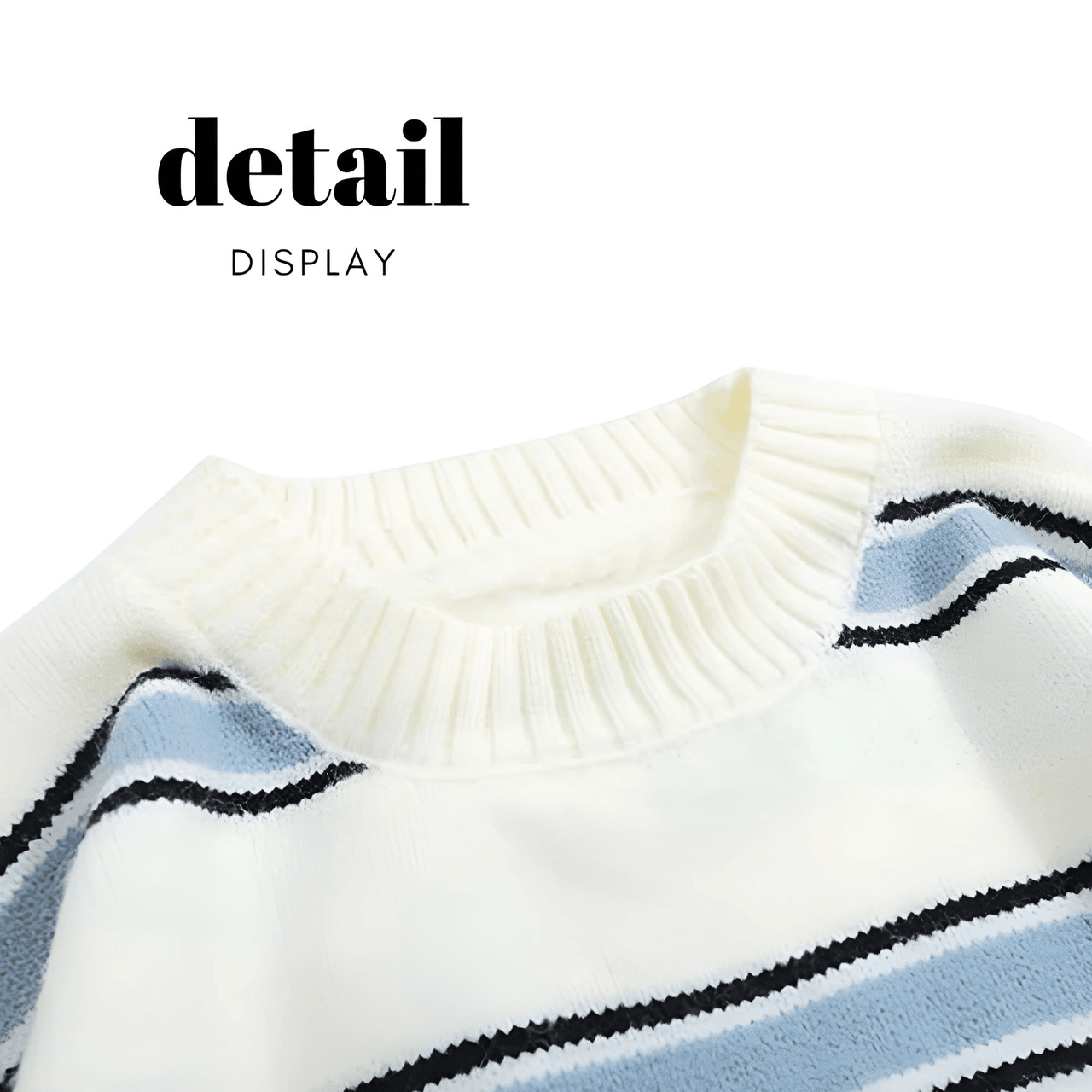 Striped Oversized Sweater For Men -, Shirts & Tops , Drestiny , Australia, Black, Blue, Canada, L, M, New Zealand, Pullovers, Sweaters, United Kingdom, United States, White, XL, XXL , Drestiny , www.shopdrestiny.com