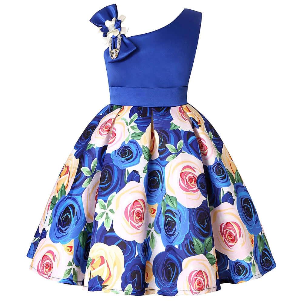 Summer Collection of Kids Flower Dresses for Girls - 16 Styles 2T-10T -, Dresses , Drestiny , 10T, 2T, 3T, 4T, 5T, 6T, 7T, 8T, 9T, Australia, Beige, Black, Blue, Canada, Dark Pink, Deep Pink, Dresses, Girls, Green, Navy, New Zealand, Peach, Pink, Purple, Red, Short Sleeves, Sleeveless, TD, United Kingdom, United States, White, Wine Red, Yellow , Drestiny , www.shopdrestiny.com