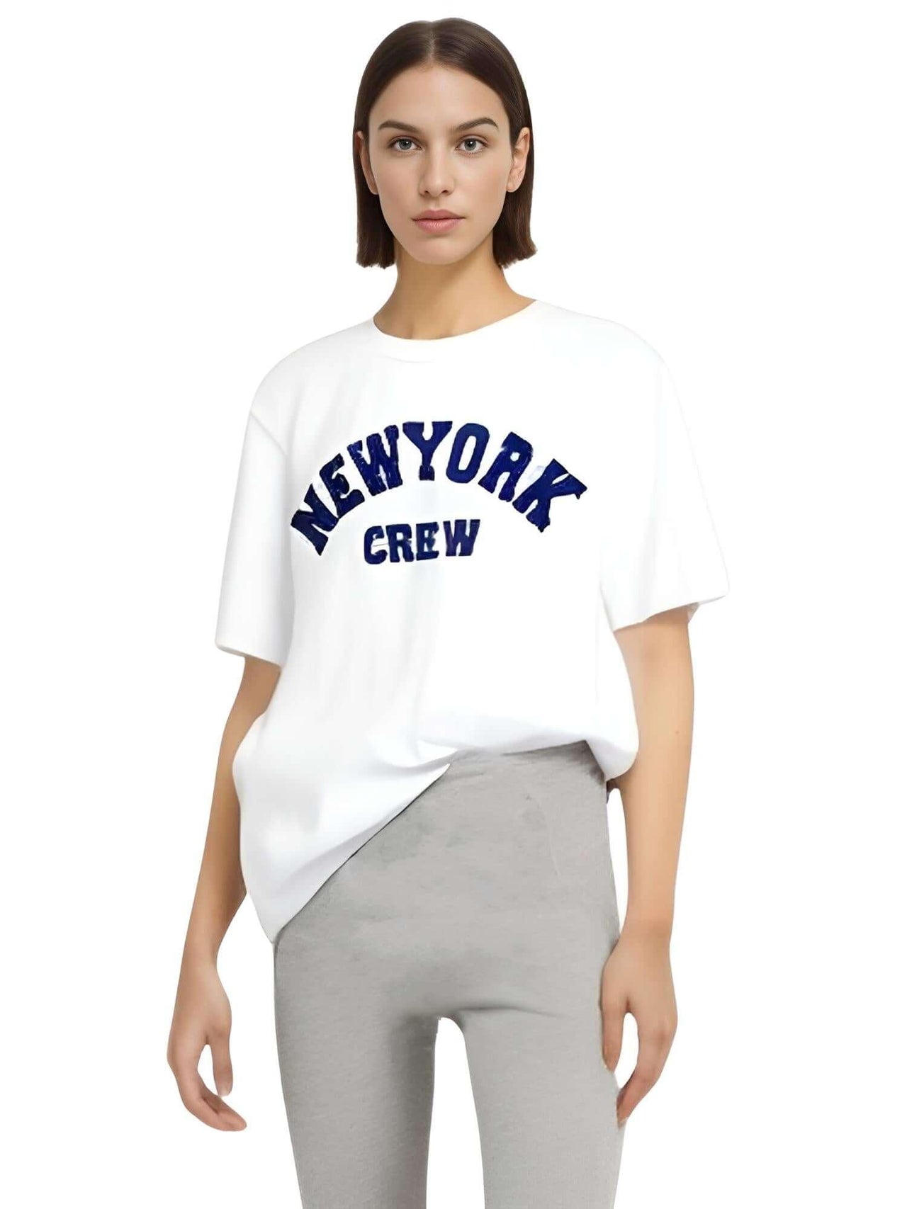 Summer NY Crew Cotton T-Shirts For Women -, T-Shirts , Drestiny , Australia, Beige, Black, Blue, Canada, Casual Shirts, Dark Blue, Dark Green, Dark Grey, Deep Pink, Gender_Women, Green, Grey, Khaki, L, New Zealand, Pink, Red, Short Sleeves, T-Shirts, United Kingdom, United States, White, XL, XXL, XXXL , Drestiny , www.shopdrestiny.com