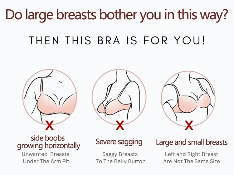 Plus Size Anti-Sagging Bras For Women - With Removeable Cups -, Bras , Drestiny , 4XL, 5XL, Australia, Black, Bras, Dark Grey, Gender_Women, Khaki, L, M, Nude, Orange, Pale Green, Pink, Red, United Kingdom, United States, XL, XXL, XXXL , Drestiny , www.shopdrestiny.com